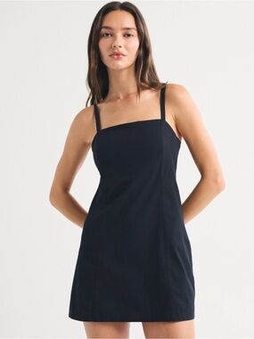 abercrombie lace cami dress V-Neck Lace Ruffle Mini Dress